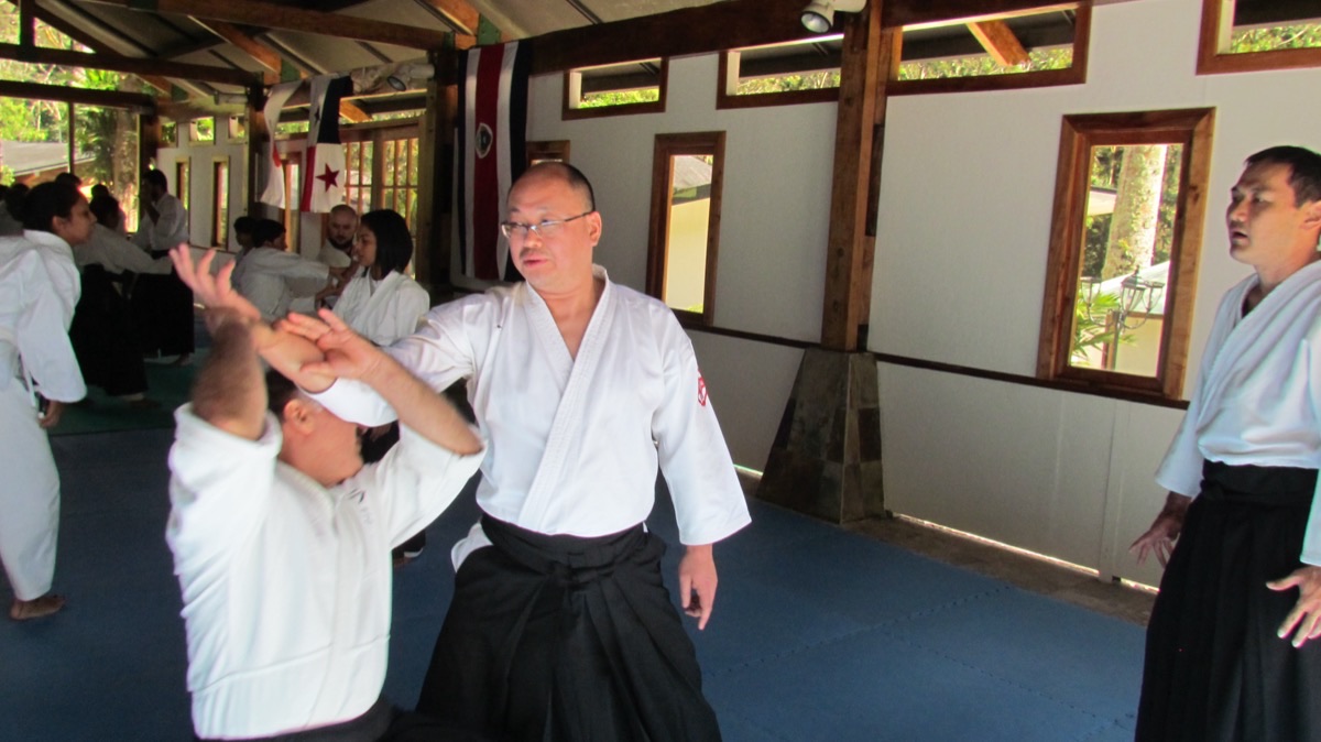 Pr&aacute;ctica de Aikido en el dojo