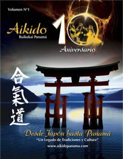 Portada revista 10° Aniversario Aikido Buikukai Panamá