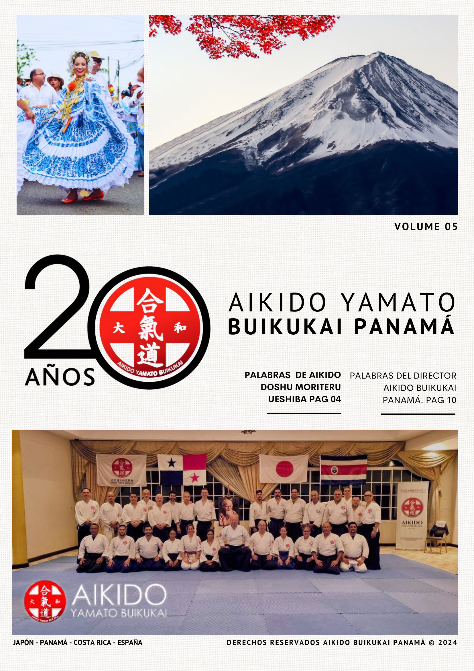 Portada revista 20 Años de Aikido Yamato Buikukai Panamá